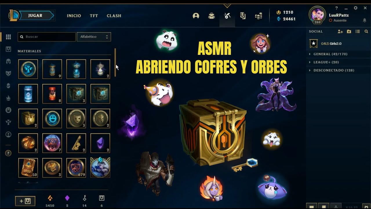 ASMR - Abriendo cofres y orbes en League of Legends - Tengo muy mala suerte 😭