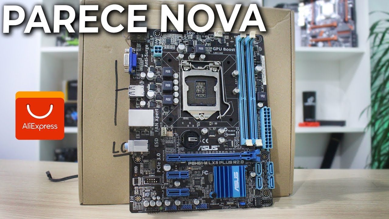 COMPREI UMA PLACA MÃE USADA NO ALIEXPRESS, PRESTOU? OLHA COMO VEIO! H61 DO LGA 1155!