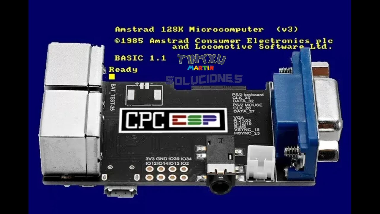 HAZTE TU AMSTRAD CPC 464 O 6126 MUY BARATO Y SUPER FUNCIONAL. LILYGO ESPCPC