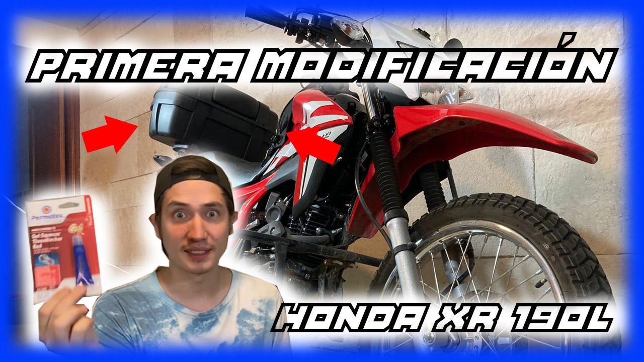 PRIMERA MODIFICACIÓN A LA HONDA XR 190L || ¿CÓMO MONTAR UN BAUL MI MOTO? || PuertoUSB