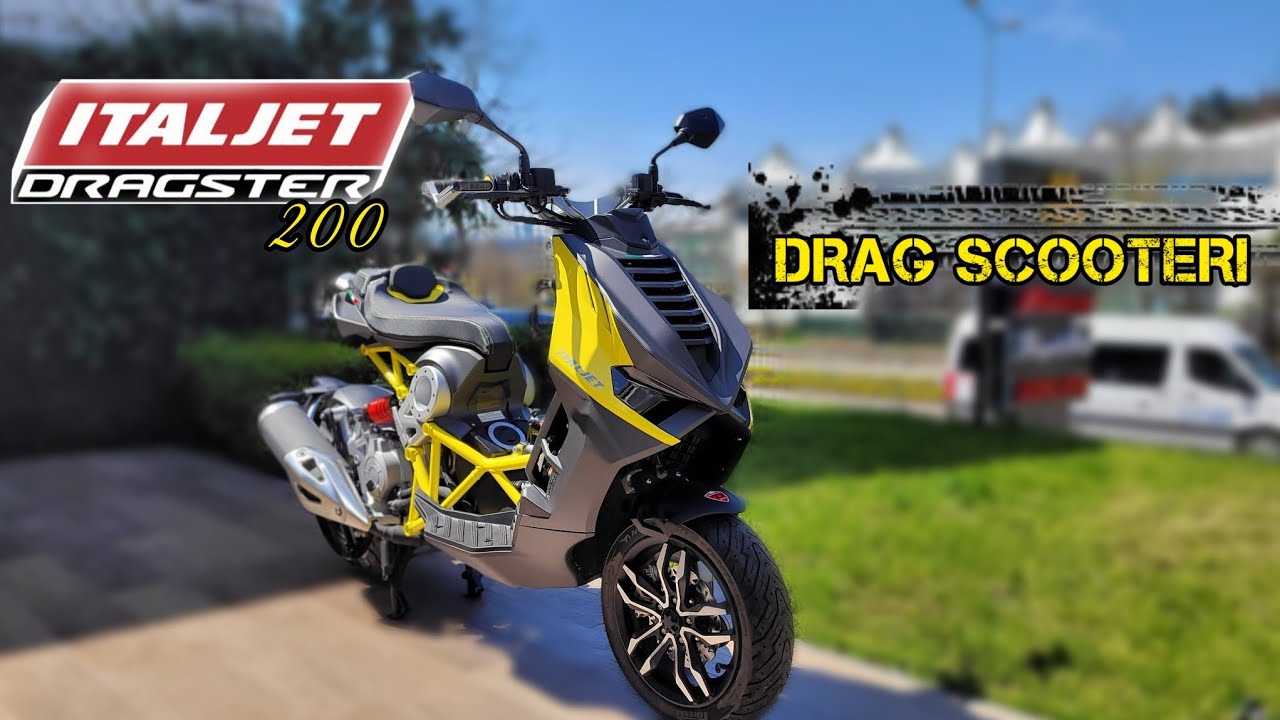 Fütüristik İtalyan Tasarımı | Italjet Dragster 200 | Motosiklet Vizyonu