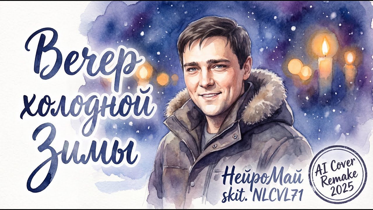 НейроМай skit. NLCVL71 — Вечер холодной Зимы | Хит в стиле Ласковый Май (AI Cover Remake 2025)