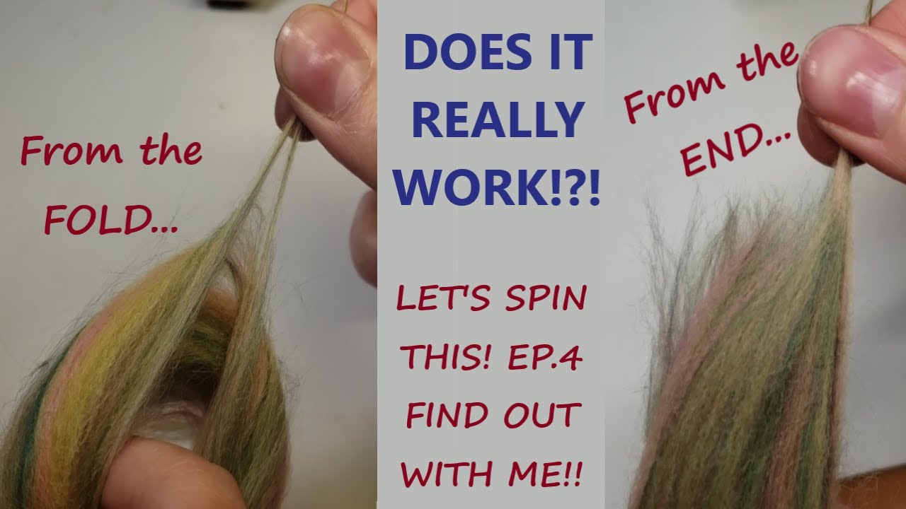 Spinning from the FOLD vs. from the END - YARN COMPARISON | Let's Spin This! 4 - From the Fold Pt.2