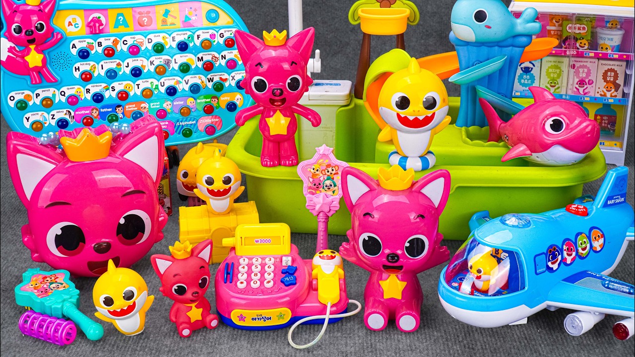 Satisfying Unboxing & Review Miniature Pinkfong Swimming Pool Playset | ASMR