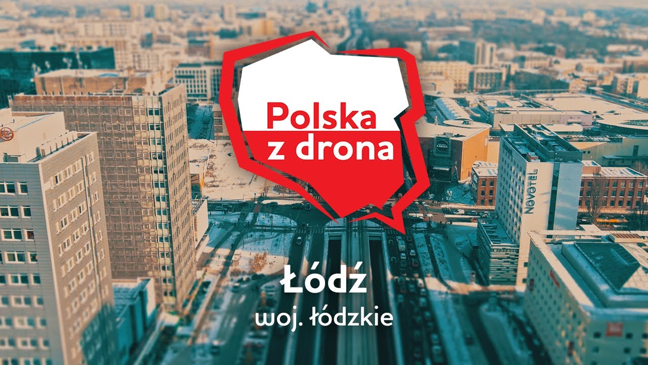 🇵🇱 Polska z drona #3 - Łódź cz. 1 - zima 2022 | 4K