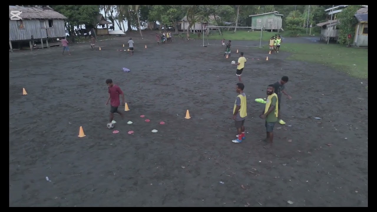 Buala Warriors FC team training 💪 session.