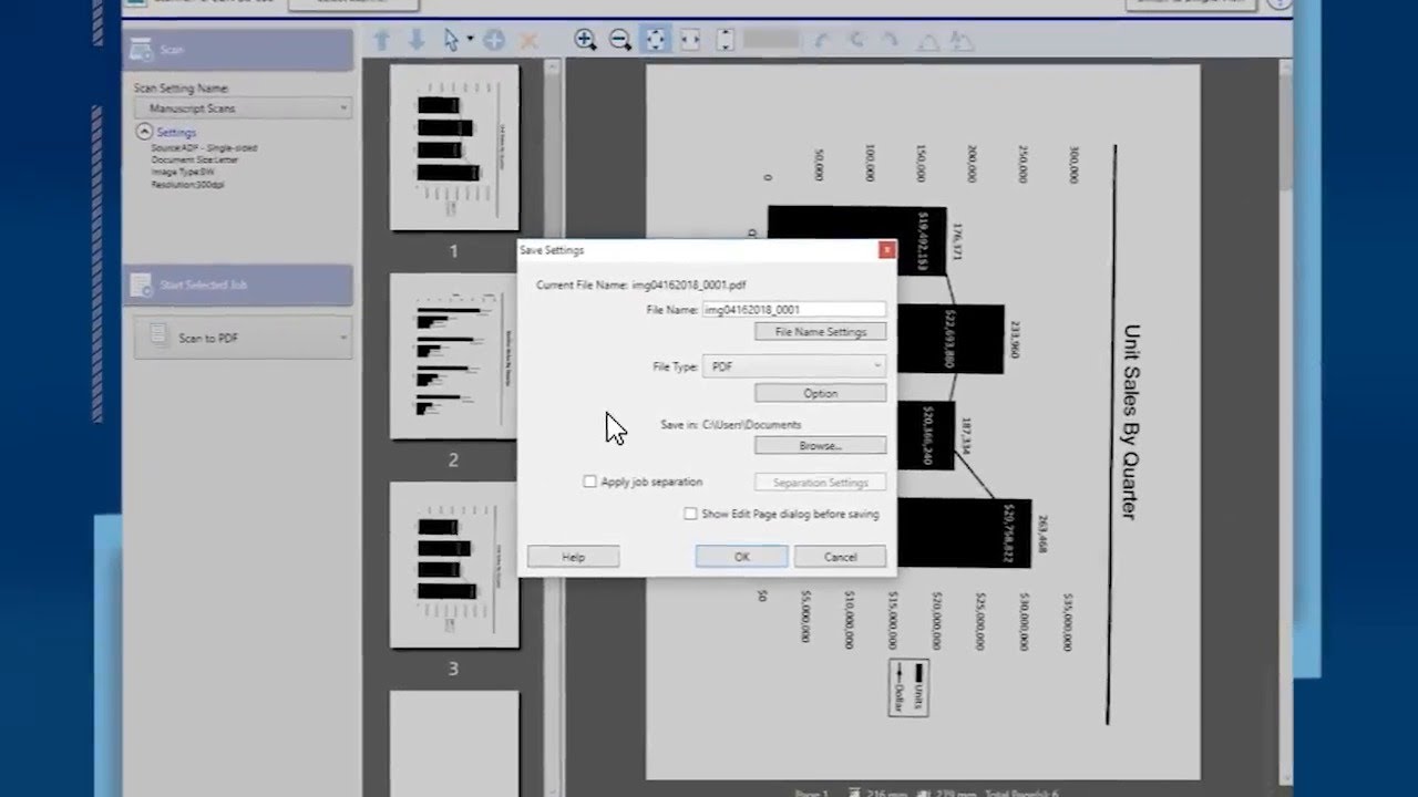 Epson Document Capture Pro: #7 Selecting Detailed Scan and Save Settings