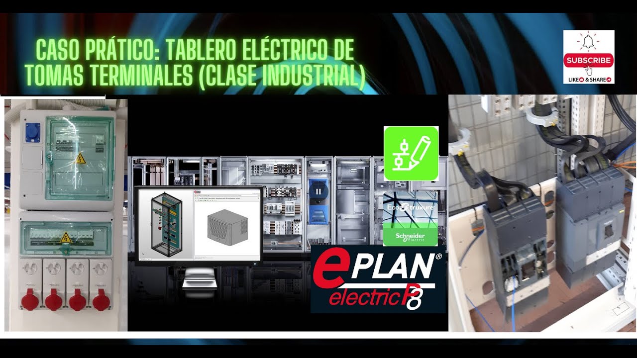 Cuadro Electrico de Tomas Terminales con Ecostruxure Power Design & Rapsody SE y Eplan Electric