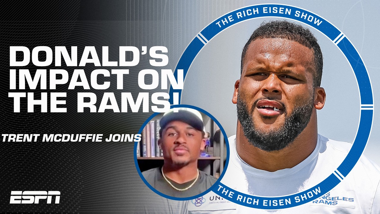 Trent McDuffie on if Aaron Donald returns: Cheesin&rsquo; just thinking about it | The Rich Eisen Show