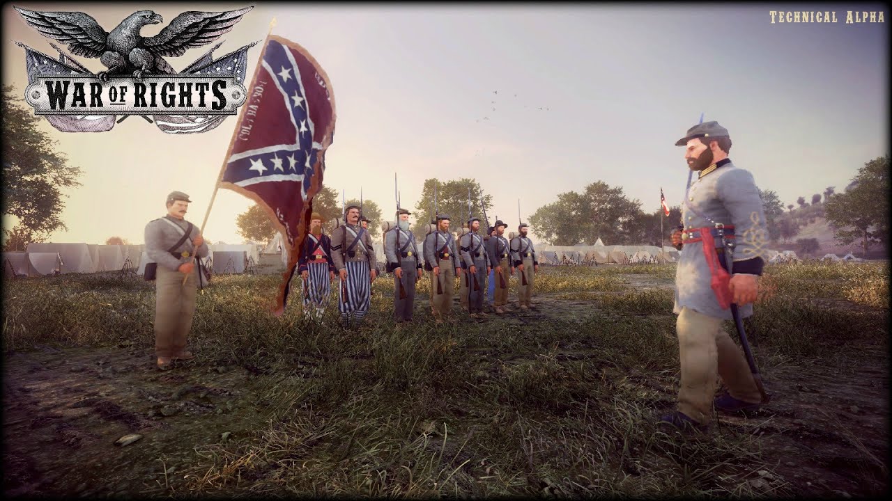 War of Rights - Confederate Drill Camp - Alpha footage