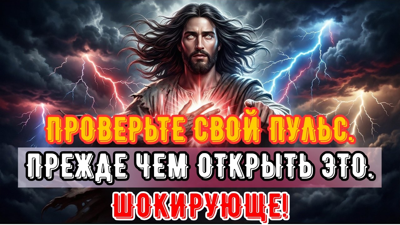 Послание Бога на сегодня: Проверьте свой пульс, прежде чем открывать это. Бог говорит