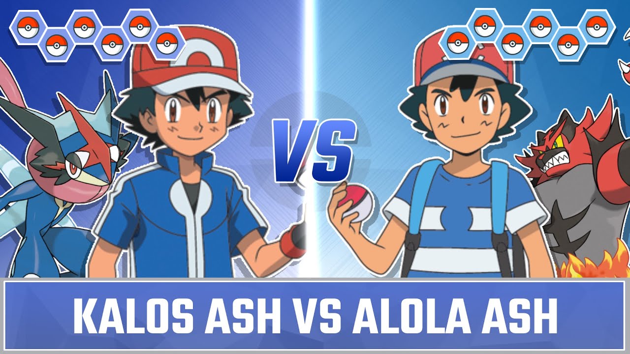 Ash Ketchum Pokemon Battle: Kalos Ash vs Alola Ash
