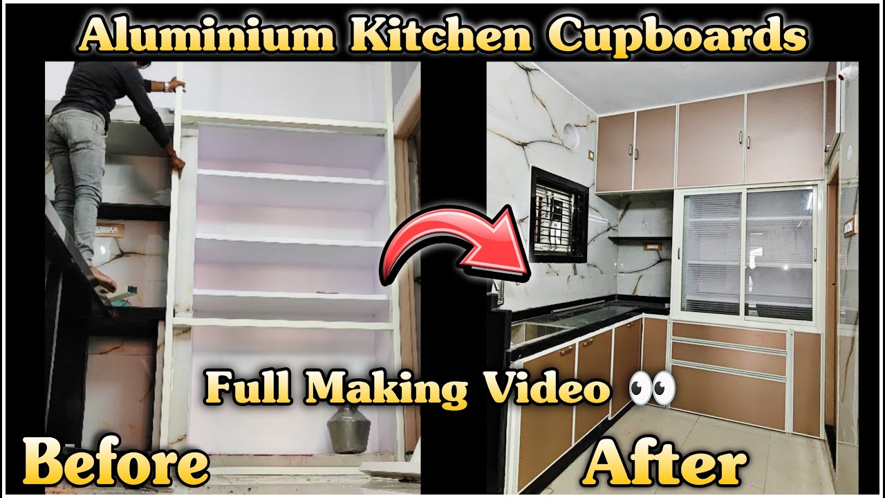Aluminium kitchen cupboards macking video