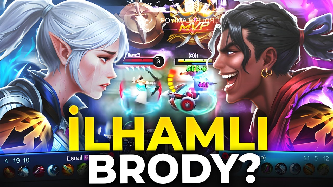 İLHAMLI BRODY OYNADIM KARŞI ADC 19 KERE ÖLDÜ AMK - Mobile Legends