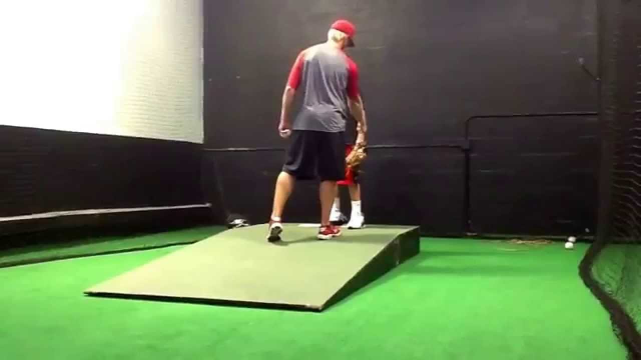 Jason A. Is getting a great lesson with Pitching Instructor Jake Dyer.