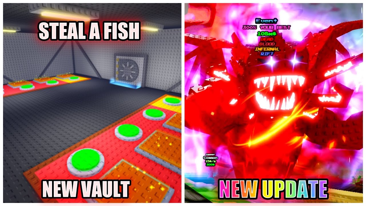 (VAULT UPDATE) New Vault Room and 3 New Rebirths - Steal a Fish in Roblox