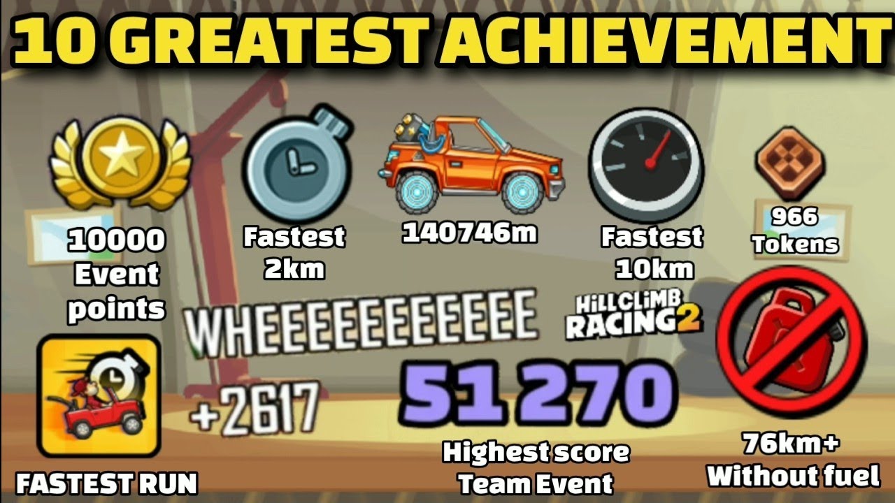 10 ВЕЛИЧАЙШИХ ДОСТИЖЕНИЙ 2022 ГОДА В HILL CLIMB RACING 2