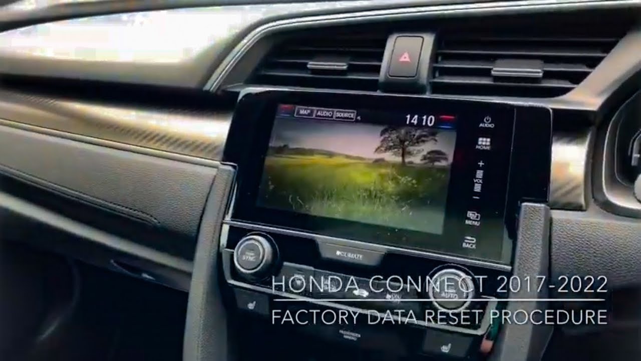 Сбросьте настройки вашего блока Honda Connect