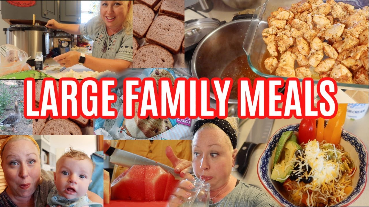 EASY MEALS TO FEED A LARGE FAMILY - DINNER RECIPES | Too Much Watermelon 🍉 🤷‍♀️ PIZZA FRISBEE 🍕 🤷‍♀️