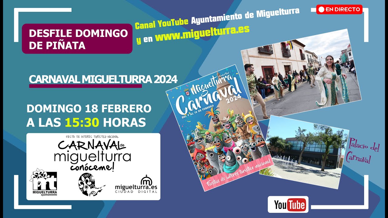 EN DIRECTO | Desfile del Domingo de Piñata (Carrozas, Comparsas y Murgas)