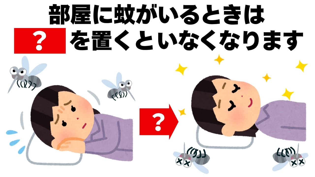 部屋にいる蚊を撃退する方法　毎日を快適にするライフハック雑学