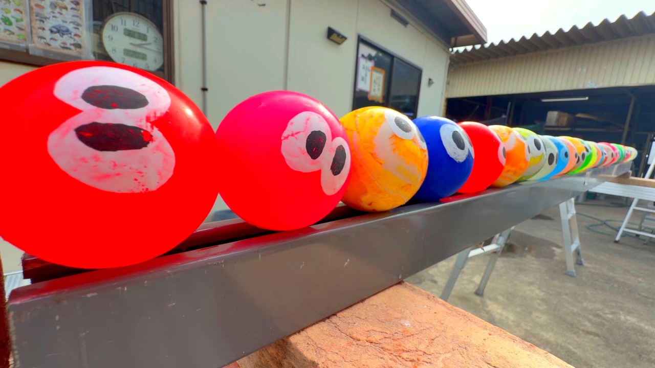 Marble Run ⭐ Iron rail & wooden rail ball rolling course is amazing