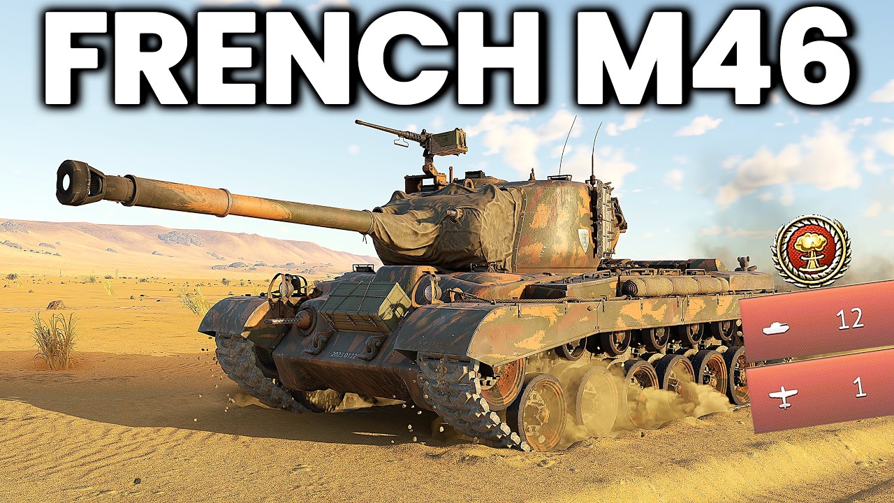 Premium French M46 Patton | War Thunder Gameplay