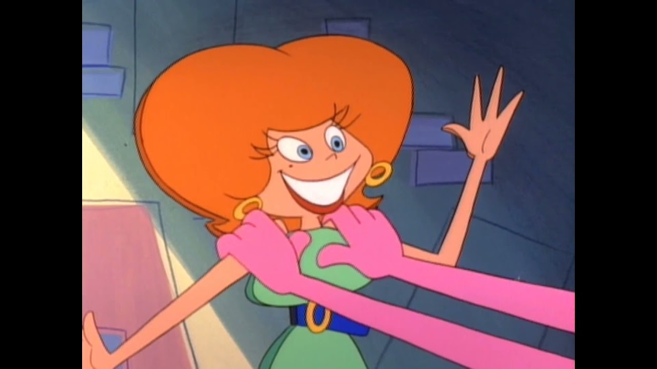 Woman Flattened pink panther