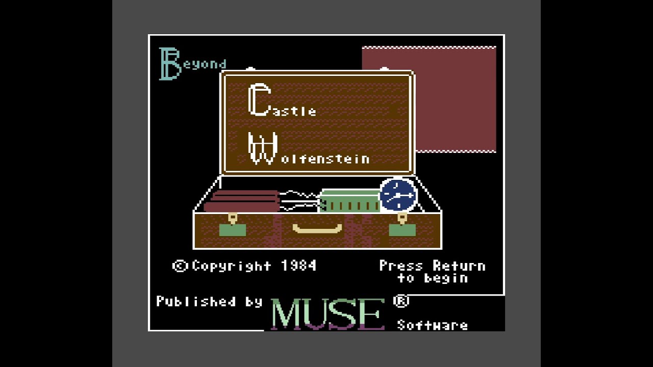 Beyond Castle Wolfenstein | Commodore 64 | released in 1984 | region ntsc - Full Game