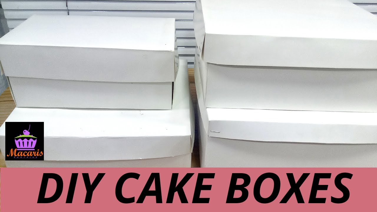 Diy cake box tutorial