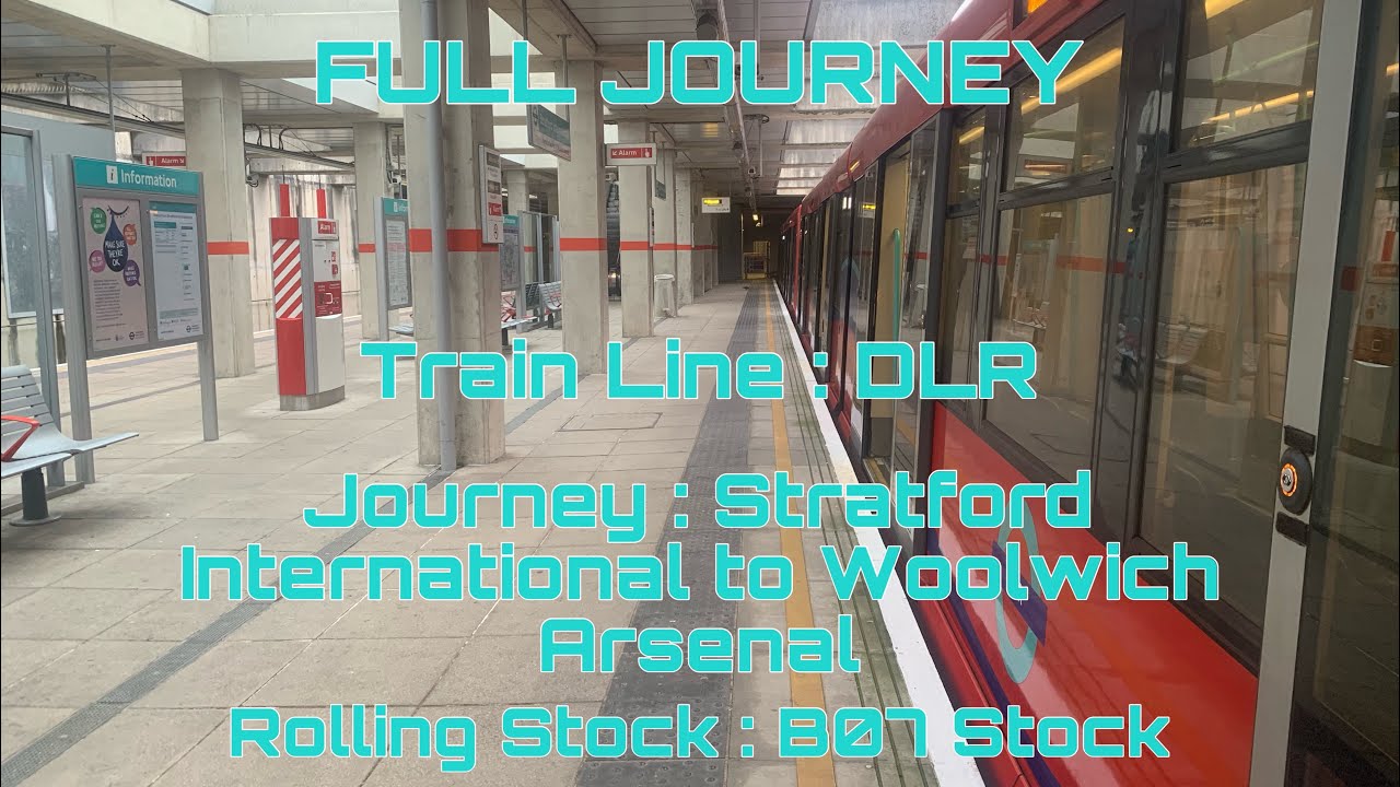 (Front View) DLR from Stratford International to Woolwich Arsenal via Poplar