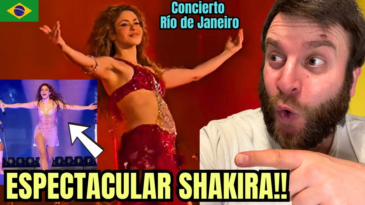 LO DE SHAKIRA ES INCREÍBLE!! | 1er CONCIERTO DE SU GIRA en BRASIL (Rio de Janeiro) en Vivo- Reacción
