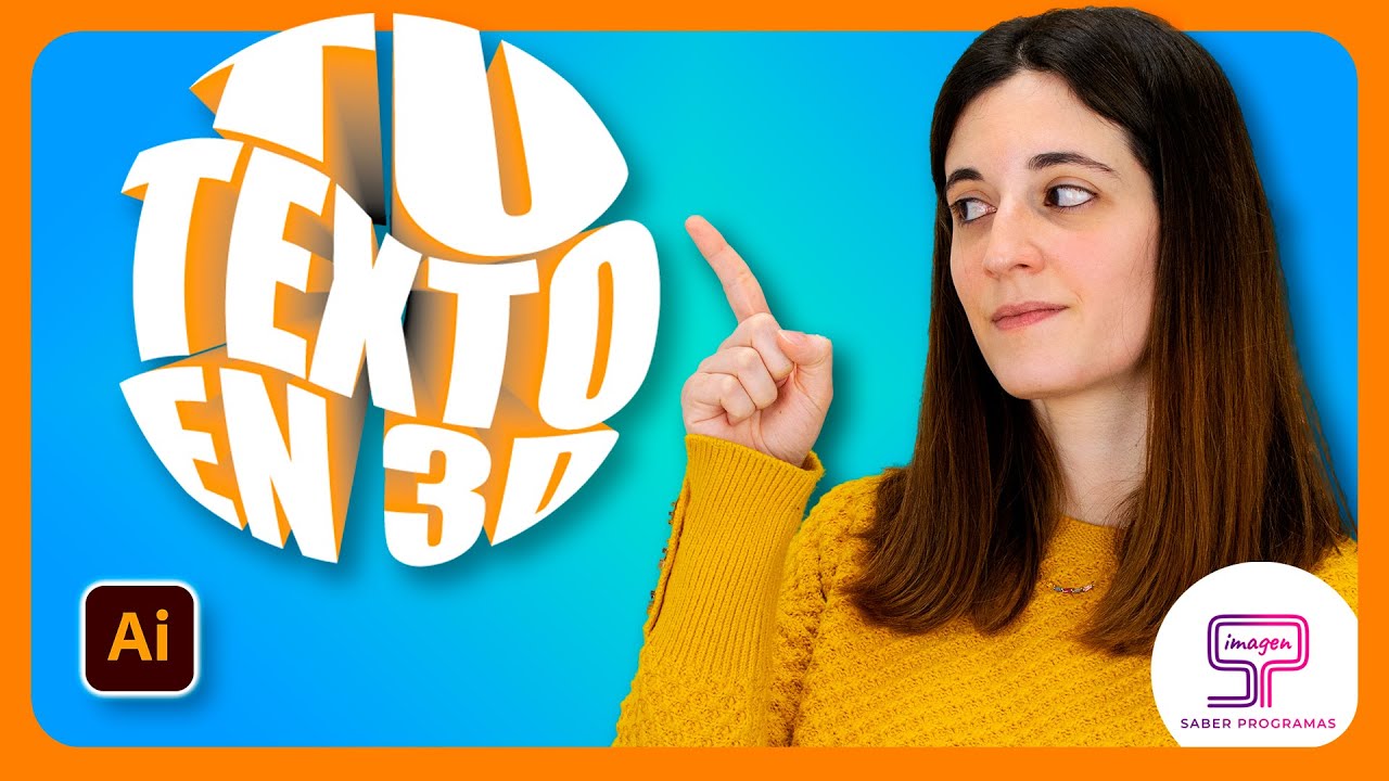 🟠 TEXTO 3D en Illustrator! ✅ Tutorial r&aacute;pido y f&aacute;cil