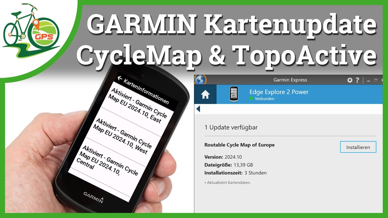 Kartenupdate 2024 f&uuml;r Garmin GPS Ger&auml;te 🆕 Neue Karten f&uuml;r EDGE, Fenix, Epix, GPSmap, Oregon & Co