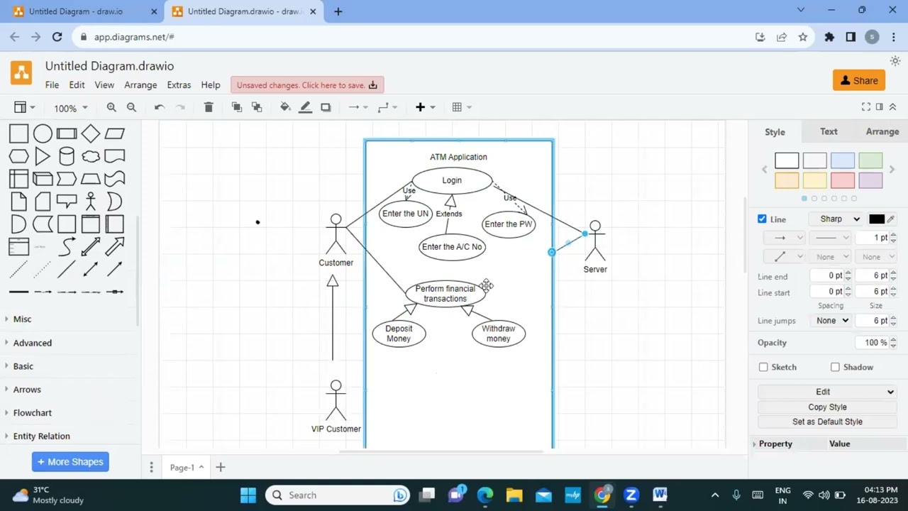 DRAW.IO  Recording _ UML