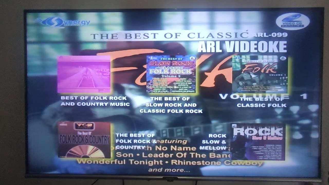 The Best Of Folk Songs Ballads Millennium Series DVD Karaoke (AISH) DVD Menu Walkthrough
