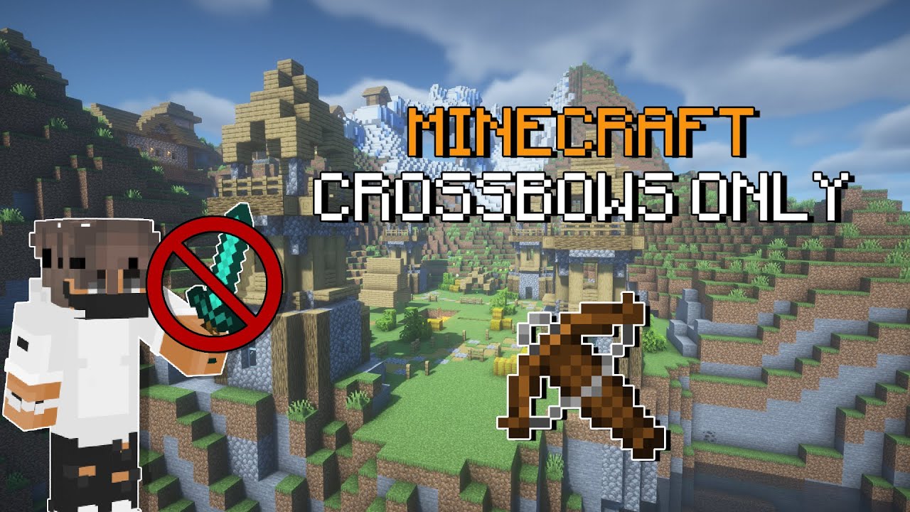 Can You Beat MINECRAFT with only Crossbows?