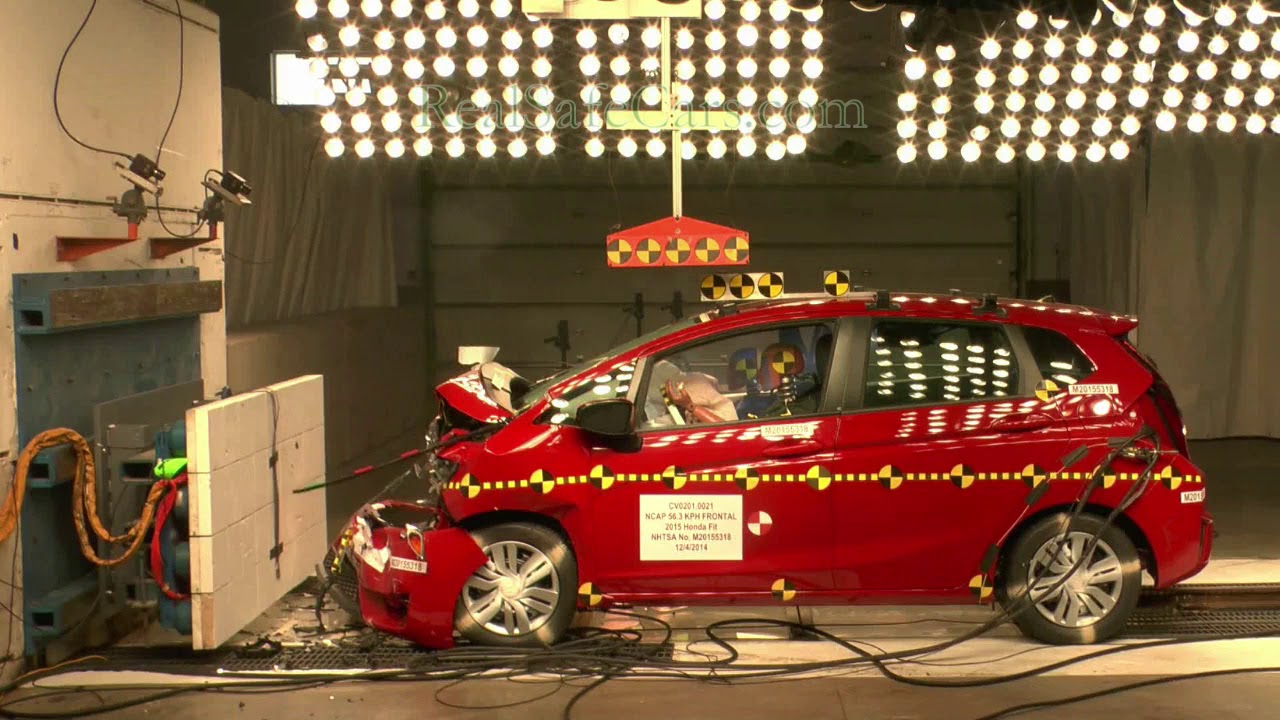 Honda Fit (2015-2016) Crash Tests (Side-Pole, Front, Side)
