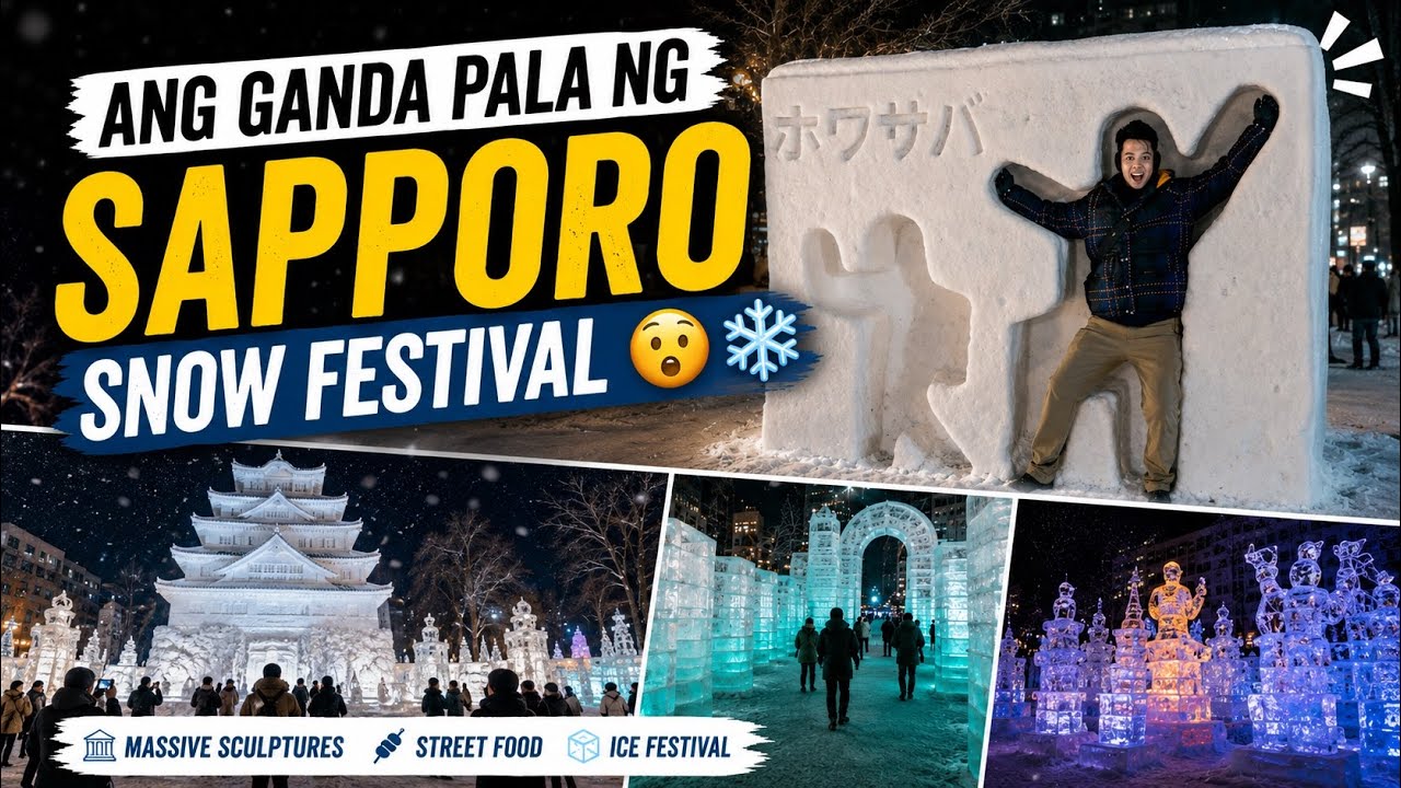 Ang ganda pala ng Sapporo Snow Festival 😮❄️