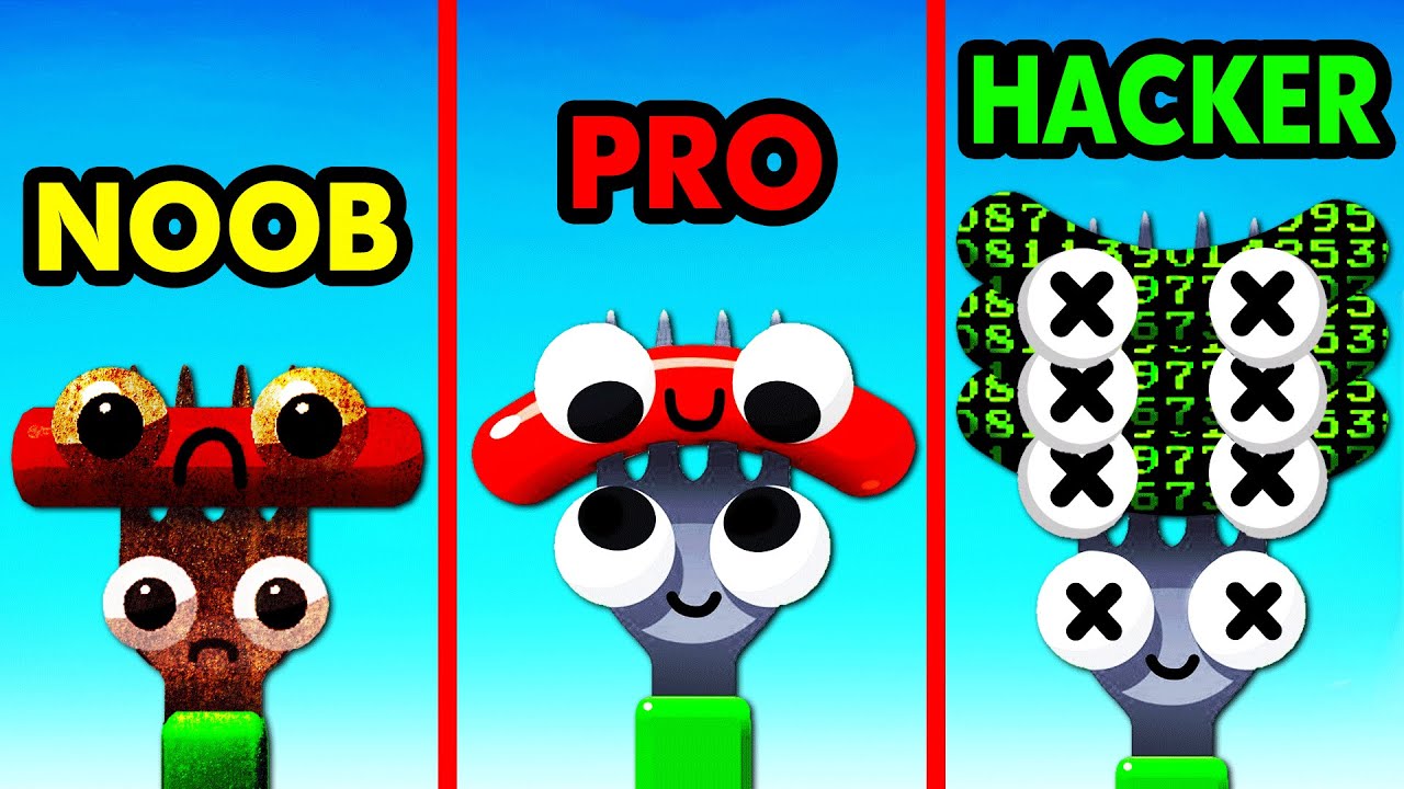 NOOB vs PRO vs HACKER In FORK N SAUSAGE (New)