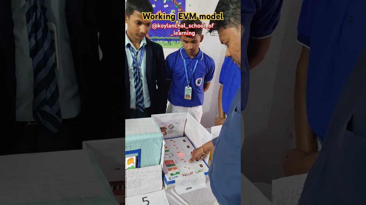 Working EVM model #scienceexibition