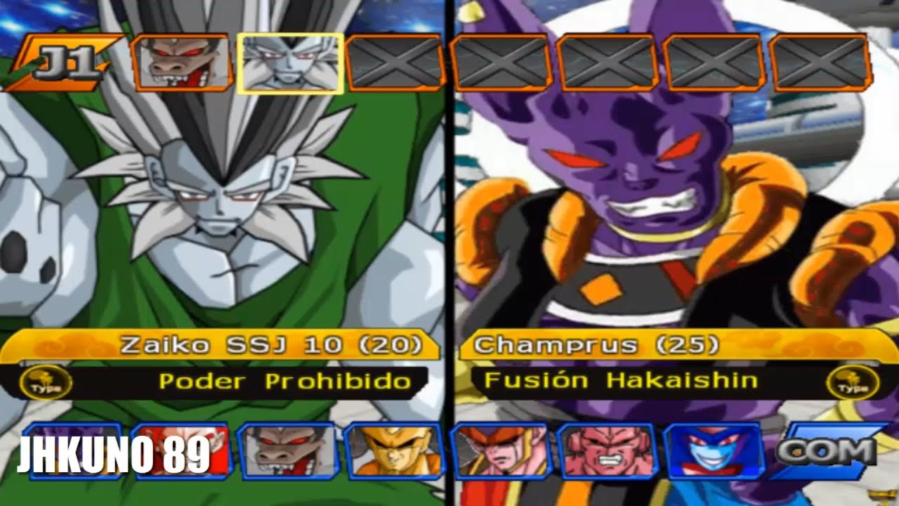 JHKUNO 89 vs MODS MAS CHETADOS 🔥 | ZAIKO SSJ 10 PODER PROHIBIDO vs CHAMPRUS FUSION | DBZ BT3