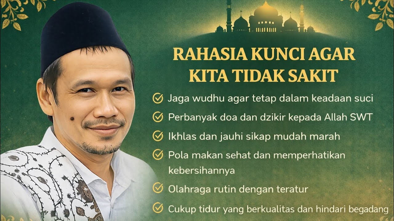 NGAJI GUS BAHA//RAHASIA KUNCI AGAR KITA TIDAK SAKIT.