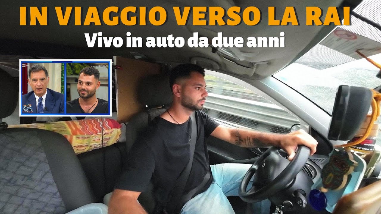 Vivo in Auto da 2 Anni: Viaggio a Roma per Raccontarlo alla Rai