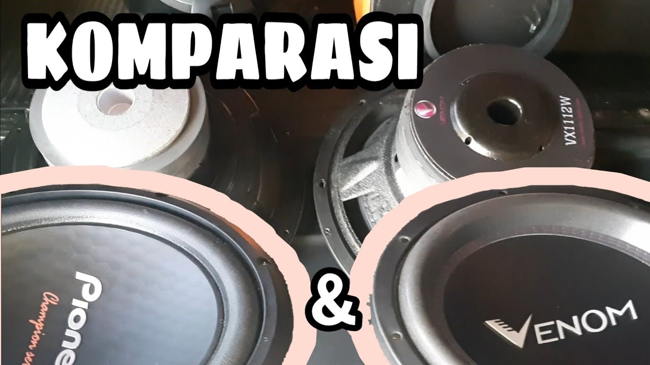 Melihat lebih dekat 2 buah subwoofer pioneer tsw312d4 & Venom vx1112w