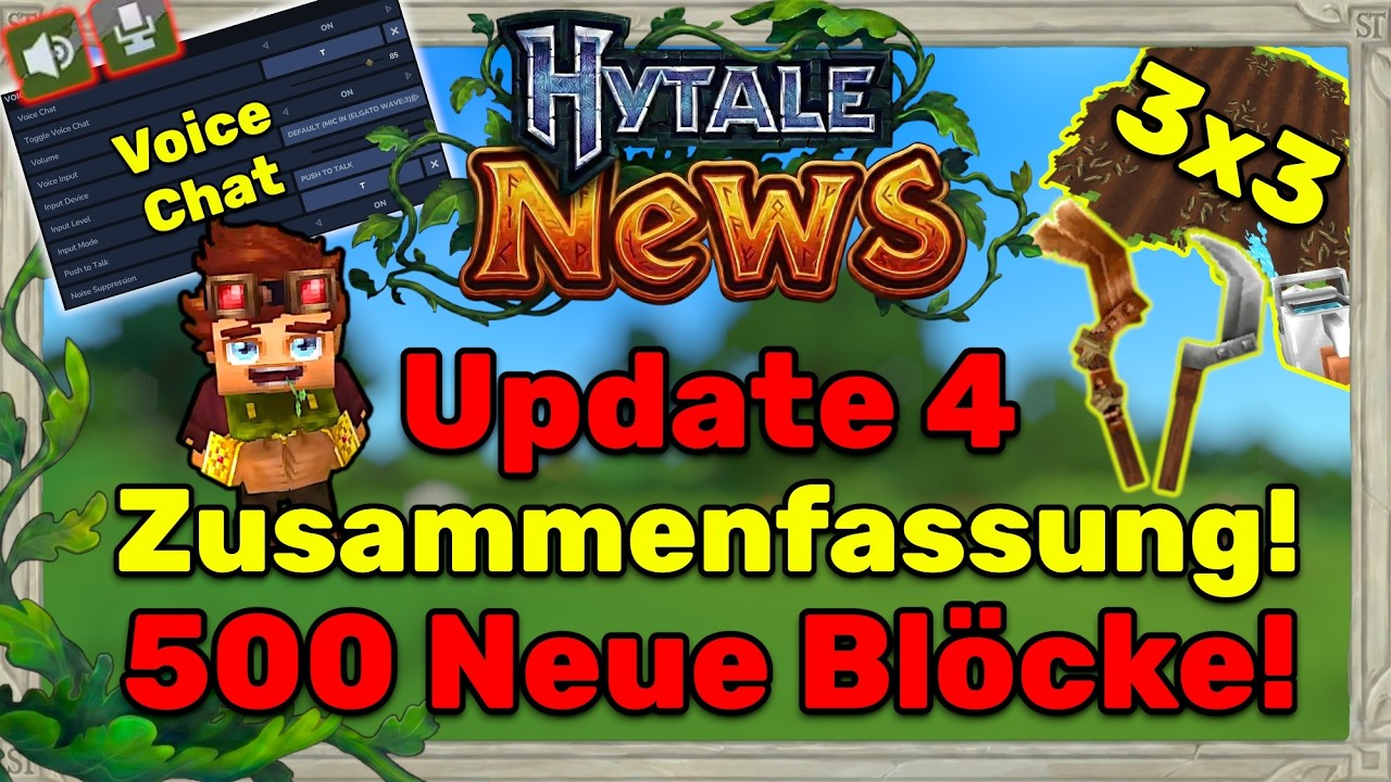 The gigantic Hytale Update 4: All 5 pre-release patches summarized! | Hytale News!