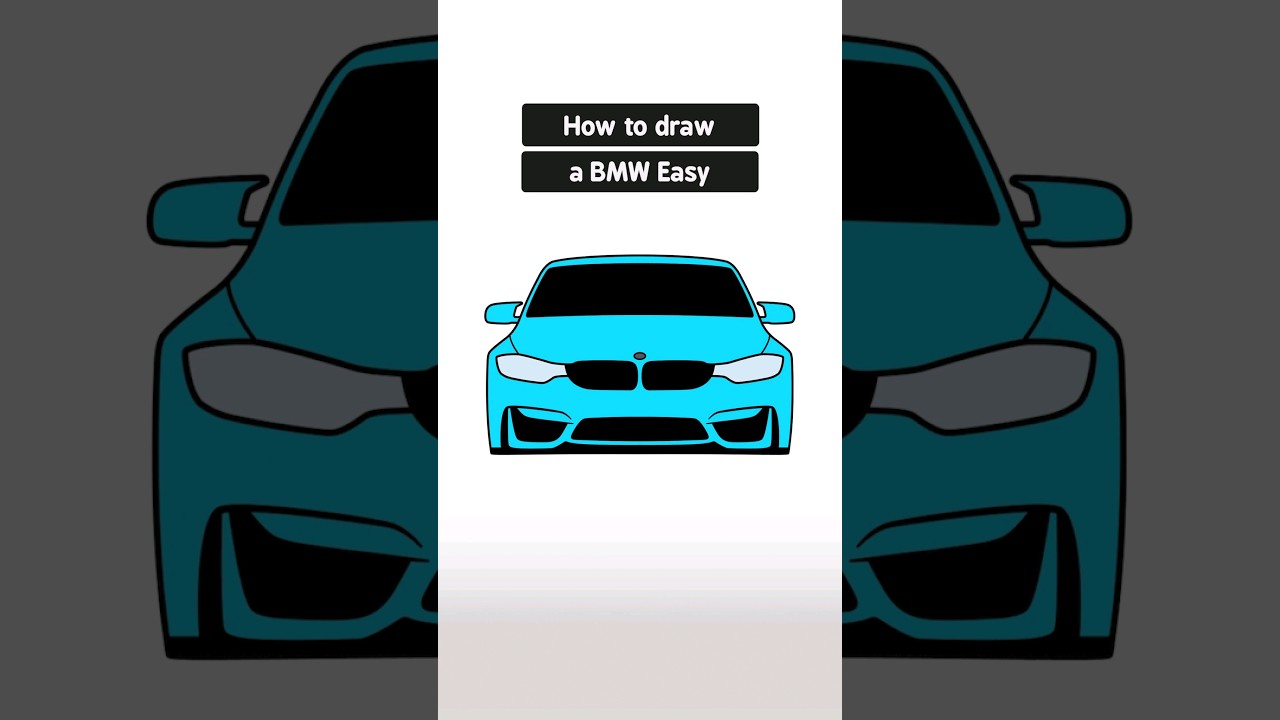How to Draw a BMW Car Step by Step Easy