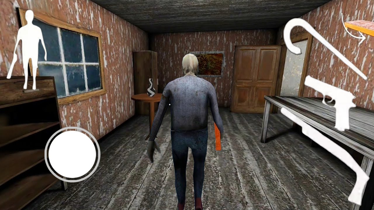 Playing as grandpa in granny house | granny hug me grandpa 