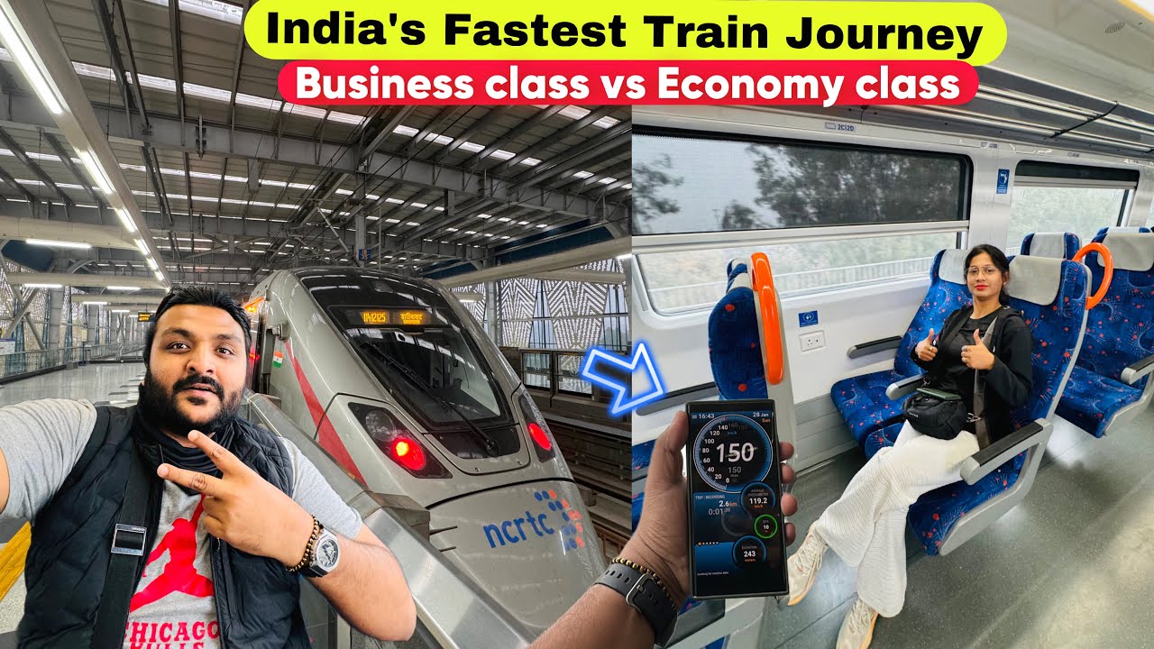 India’s Fastest Rapid Rail Business Class Journey || Ye apne India ka Bullet Train hai || New India