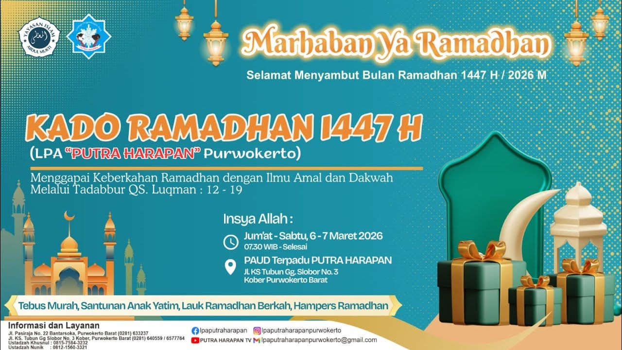 Kado Ramadhan 1447 H LPA Puttra Harapan Purwokerto lokasi PAUD